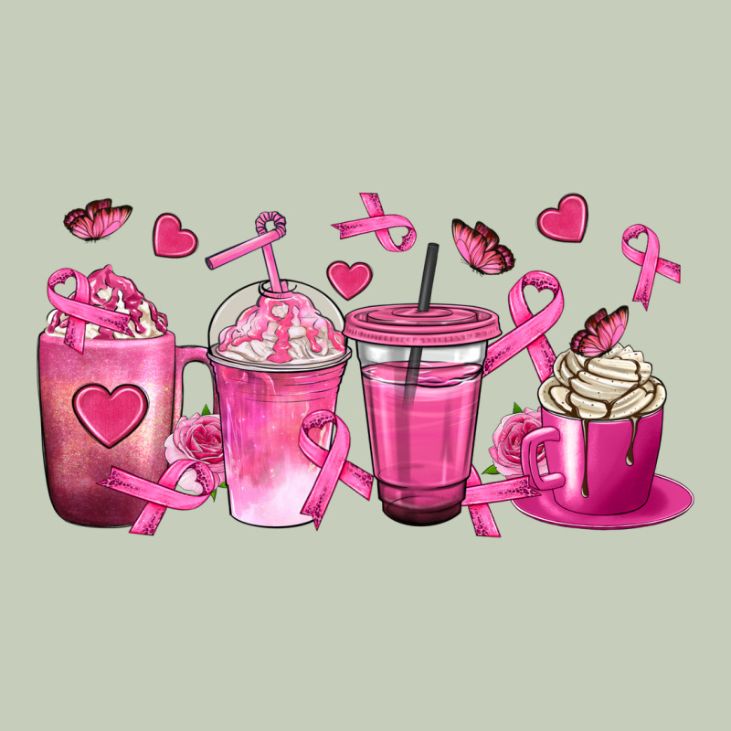 Breast Cancer Coffee Cups Ladies Tee by texasbilliewilder | Teevron