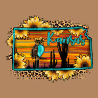 Kansas Owl Sunset Sunflower Map Long Sleeve Tee | Teevron