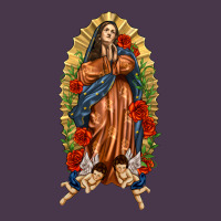 Lady Of Guadalupe With Roses Heavyweight Hoodie | Teevron