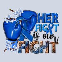 Her Fight Is Our Fight Colon Cancer Blue Ribbon Premium Sweatshirt | Teevron