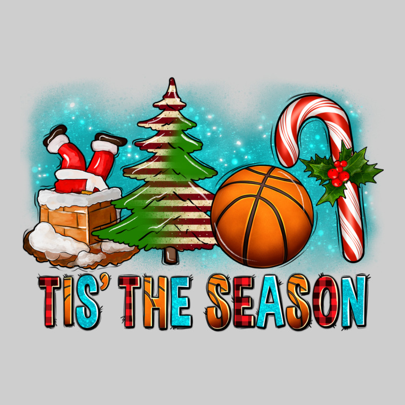 Tis The Season Christmas With Basketball And Candy Cane Premium Tee by FaDigitalArtStudio | Teevron