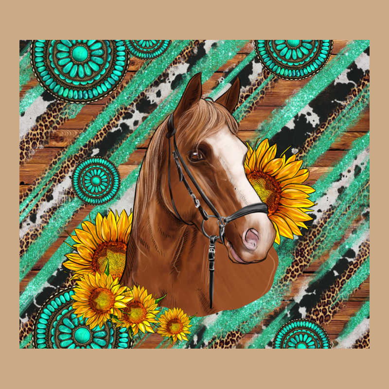 Western Horse With Gemstone And Sunflower Vintage Hoodie by Artiststas | Teevron