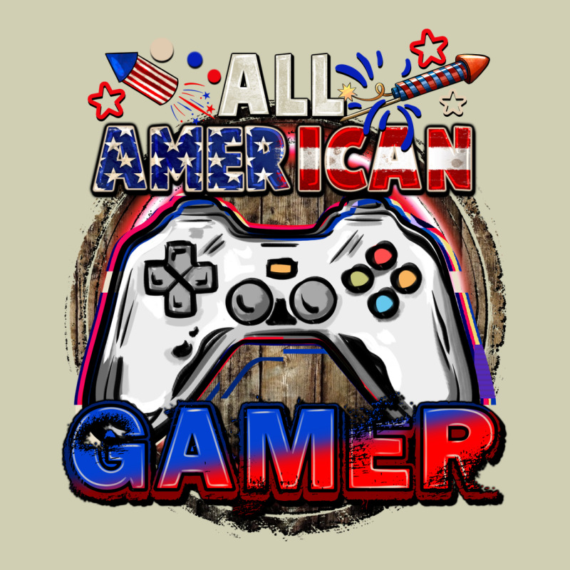All American Gamer 4th Of July Heavy Core Tee by CowGirlArtShop | Teevron