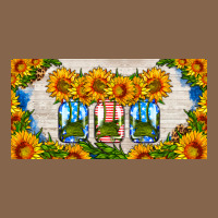 American Mason Jar Sunflower License Plate Premium Tee | Teevron