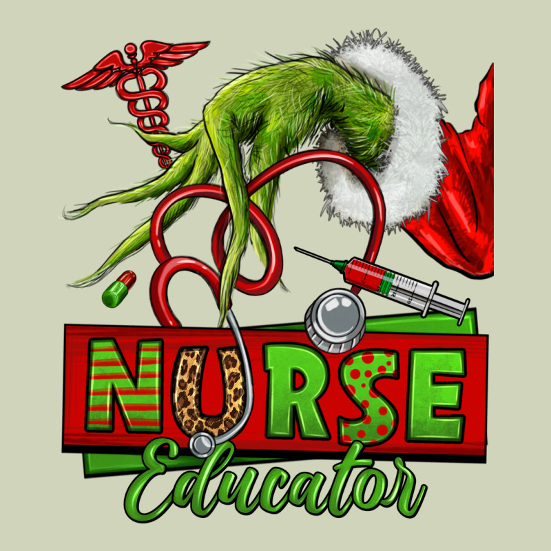 Grinch Hand Nurse Educator Heavyweight Hoodie by NancyCooperArtShop | Teevron