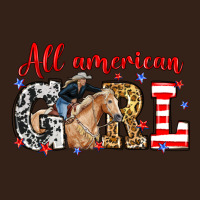 All American Girl With Cowgirl Heavy Core Tee | Teevron