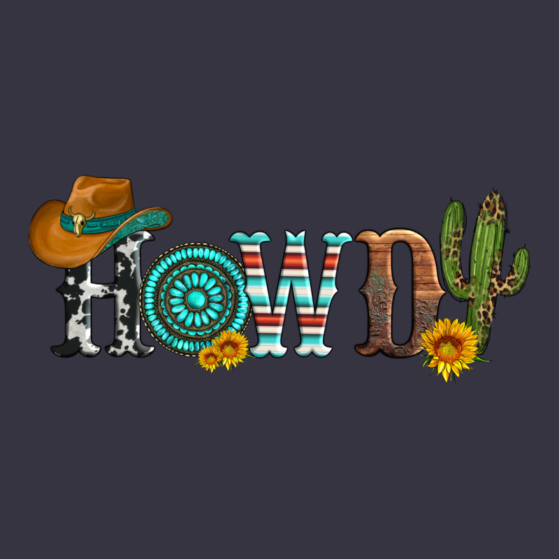 Howdy With Cowboy Hat And Cactus Vintage Hoodie by Artiststas | Teevron