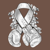 Lung Cancer White Ribbon With Boxing Gloves Premium Sweatshirt | Teevron