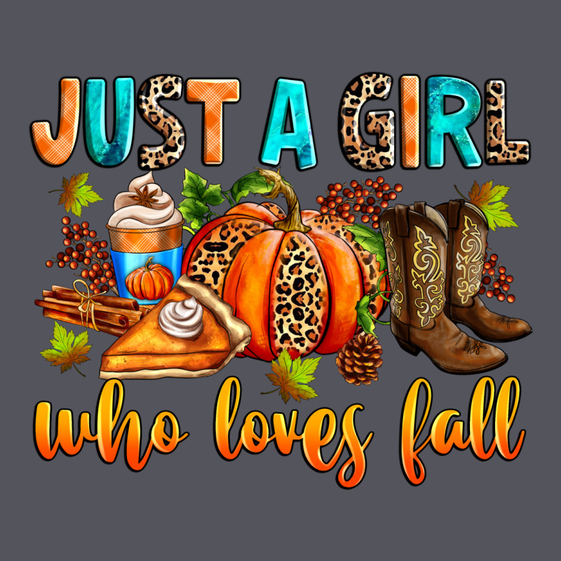 Just A Girl Who Loves Fall Vintage Hoodie by RanaPortraitStore | Teevron