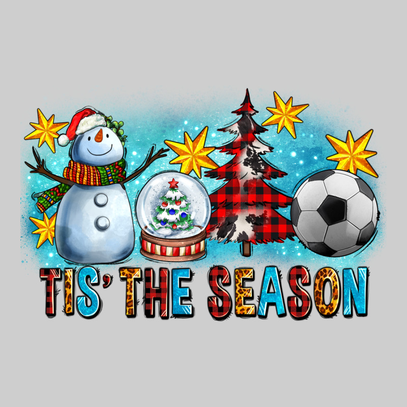 Tis The Season Christmas With Soccer Ball And Snowman Premium Tee by FaDigitalArtStudio | Teevron