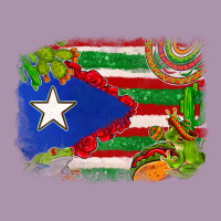 Mexico And Puerto Rico Flag Heavyweight Hoodie | Teevron