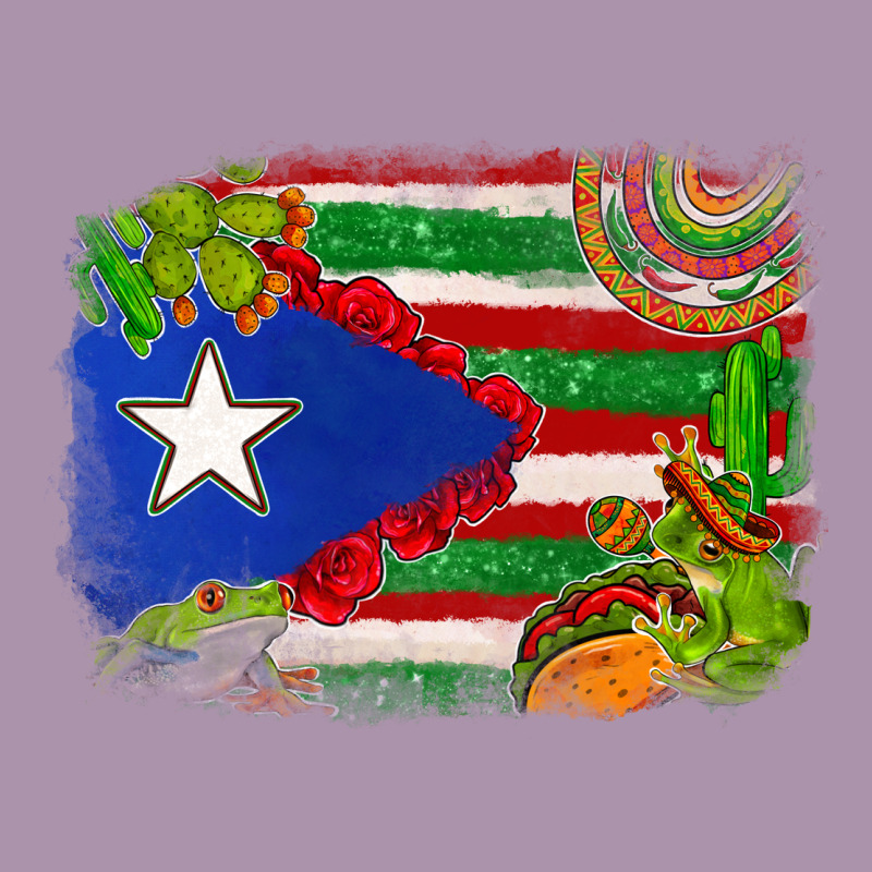Mexico And Puerto Rico Flag Heavyweight Hoodie by texasbilliewilder | Teevron