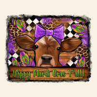Happy Mardi Gras Y'all Cow Vintage Tee | Teevron