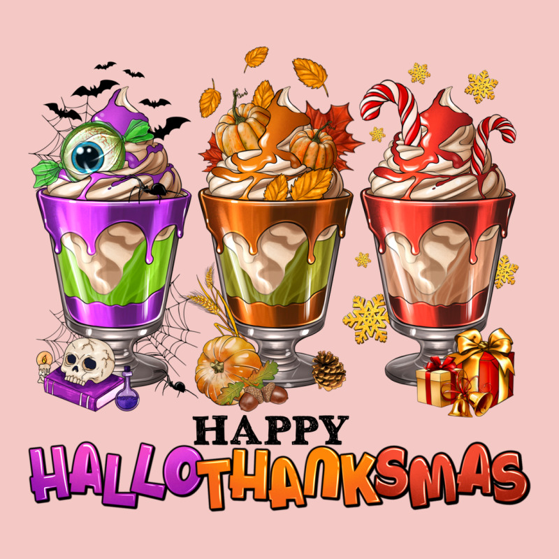 Happy Hallothanksmas Coffee Cups Urban Heavy Tee by NancyCooperArtShop | Teevron
