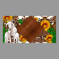 Baby Goats And Sunflower And Cactus With Cowhide License Plate Vintage Hoodie | Teevron