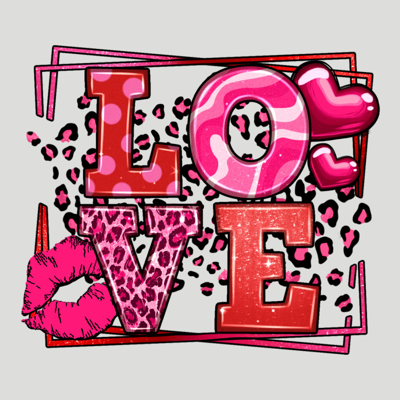 Love Valentine's Day Leopard Frame Zipper Hoodie by LillyAllenDesigns | Teevron