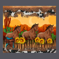 Western Horses And  Sunset With Sunflowers Vintage Hoodie | Teevron