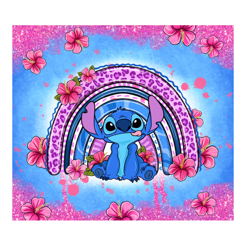 Stitch Rainbow Ladies Tee by Zillion Design Studio | Teevron