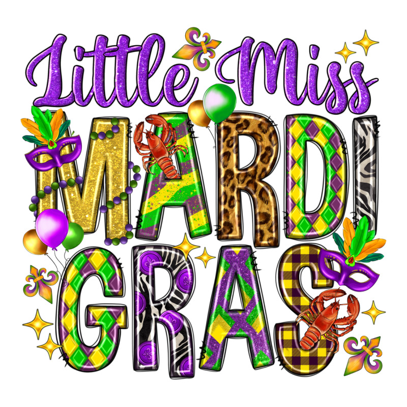 Little Miss Mardi Gras Heavyweight Hoodie by NancyCooperArtShop | Teevron
