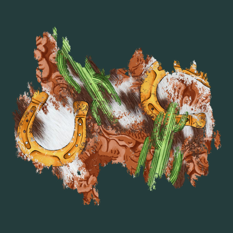 Horseshoe Cowhide Cactus Patch Classic Tee by AdoDesignShop | Teevron