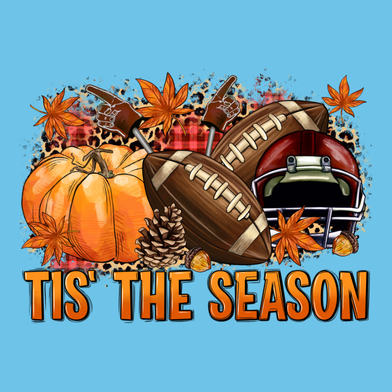 Tis' The Season Football And Maroon Helmet Premium Sweatshirt by NancyCooperArtShop | Teevron