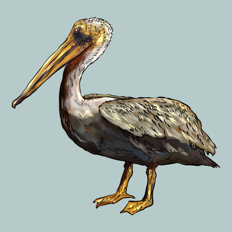 Louisiana State Bird Pelican Heavy Core Tee by BarkalooDesign | Teevron