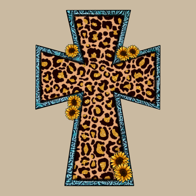 Leopard Sunflower Cross Long Sleeve Tee by JahusDesignShop | Teevron