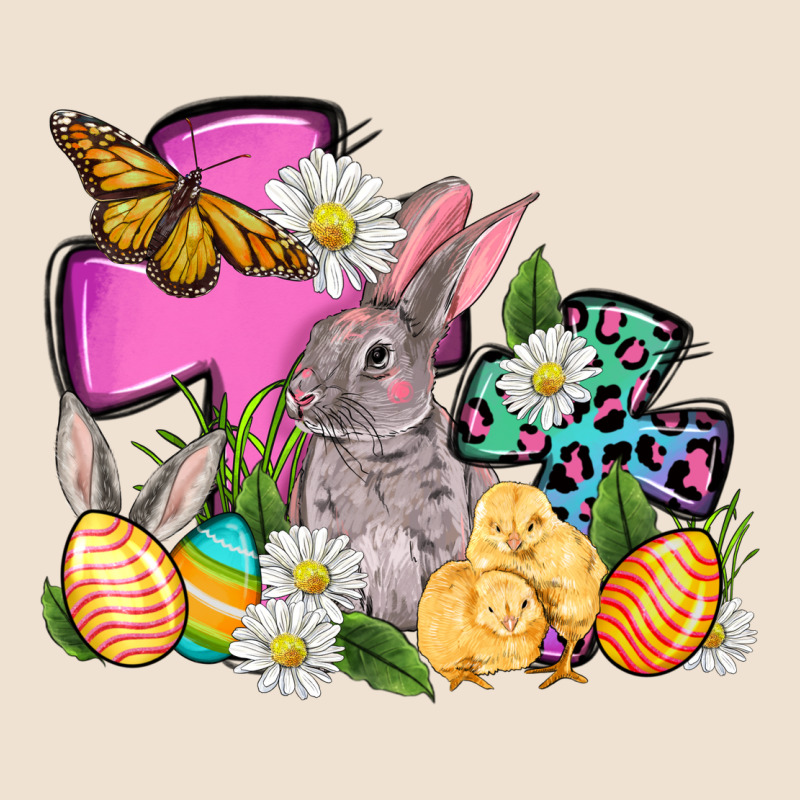Easter Rabbits And Cross Urban Hoodie by OliviaCreatesArt | Teevron