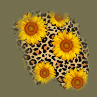 Leopard Sunflower Patch Vintage Hoodie | Teevron