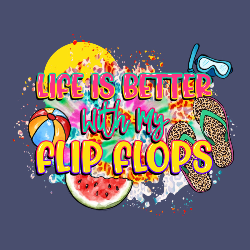 Life Is Better With My Flip Flops Vintage Tee by NancyCooperArtShop | Teevron