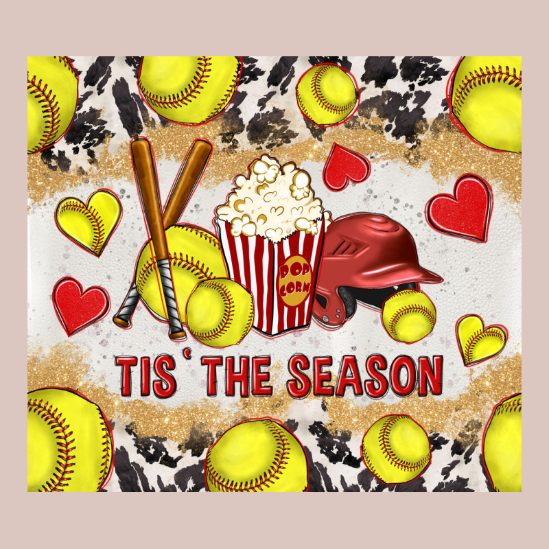 Tis' The Season Softball With Cowhide Tumbler Tbs Premium Hoodie by TumblerDesignByShophia | Teevron