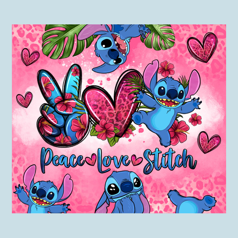 Peace Love Stitch Ladies Tee by Zillion Design Studio | Teevron