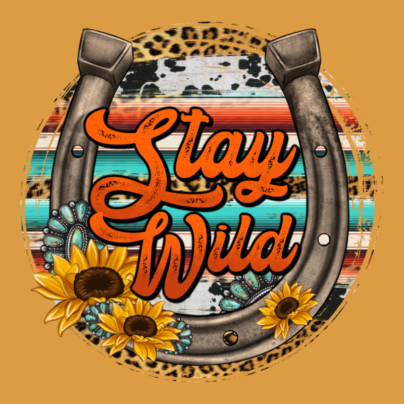 Stay Wild Horseshoe Urban Heavy Tee by Jasminsmagicworld | Teevron