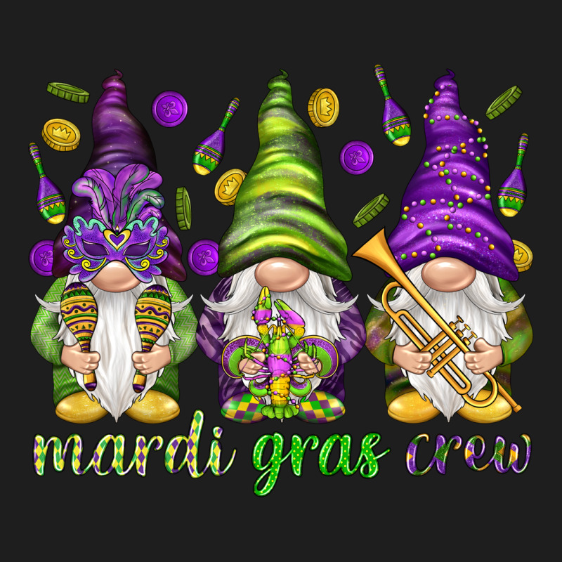 Mardi Gras Crew With Gnomes Heavyweight Hoodie by NancyCooperArtShop | Teevron