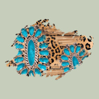 Gemstone Wood Leopard Patch Classic Tee | Teevron