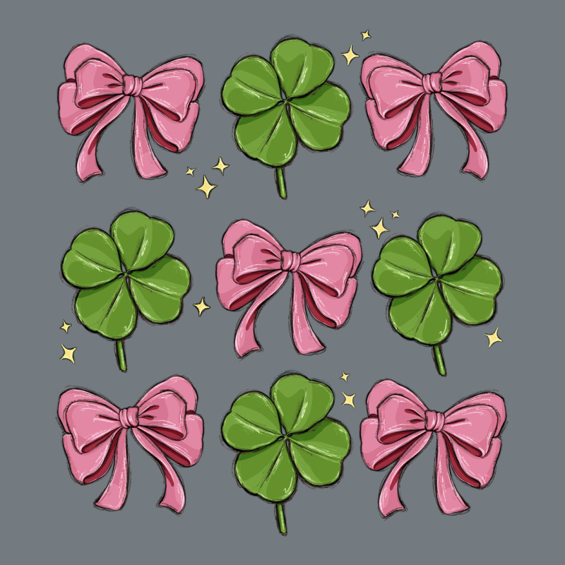 Coquette Bow Clover St. Patrick's Day Heavyweight Sweatshirt by MaliasSmallBusiness | Teevron