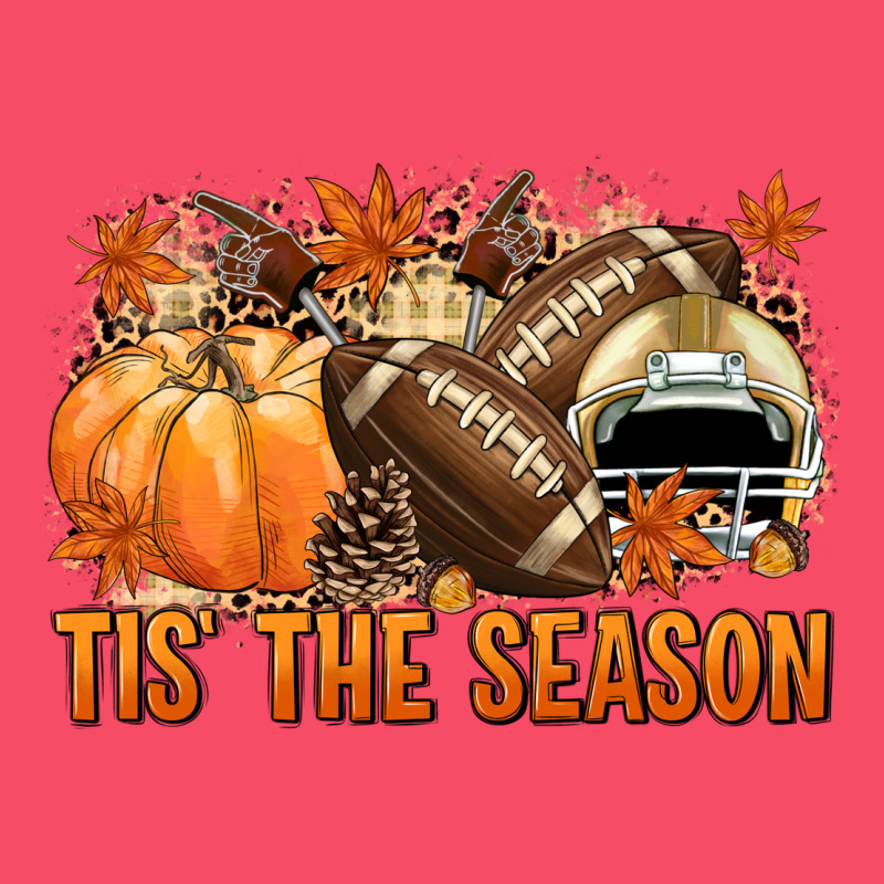 Tis' The Season Football And Light Yellow Helmet Premium Sweatshirt by NancyCooperArtShop | Teevron
