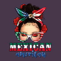 Mexican American Messy Bun Heavyweight Hoodie | Teevron
