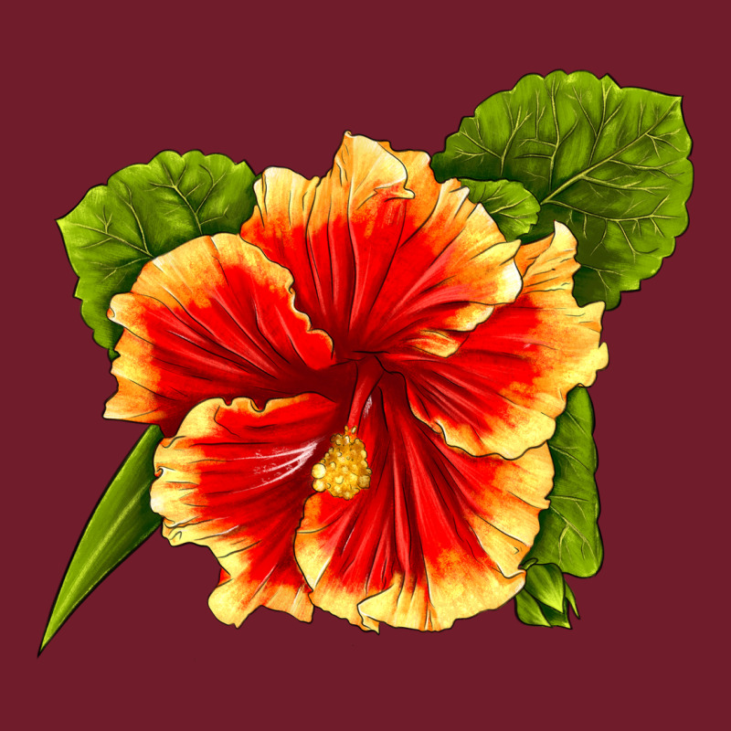 Hawaiian Hibiscus Flower Zipper Hoodie by LillyAllenDesigns | Teevron