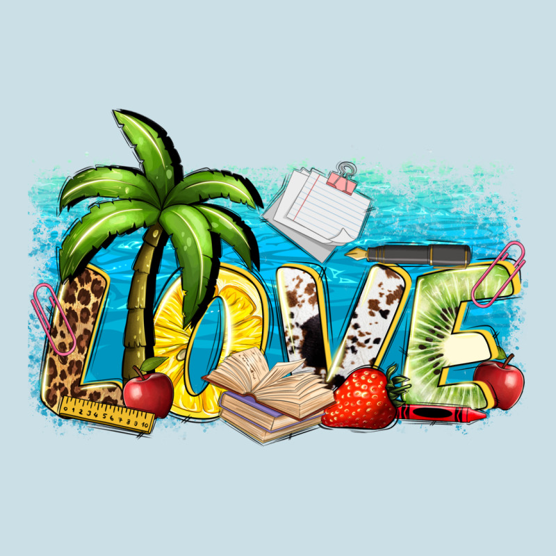 Love Summer Teacher Ladies Tee by Zillion Design Studio | Teevron