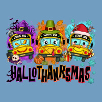 Happy Hallothanksmas School Bus Urban Heavy Tee | Teevron