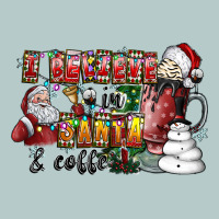 I Believe In Santa And Coffee Heavy Core Tee | Teevron