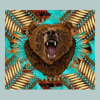 Bear Native American  Tumbler Heavy Core Tee | Teevron