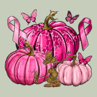 Breast Cancer We Wear Pink With Pumpkin And Ribbon Ladies Tee | Teevron