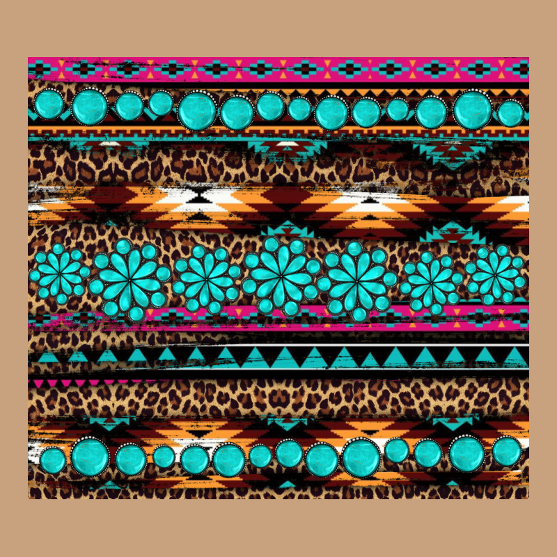 Leopard Aztec Turquoise Jewelry Vintage Tee by BarkalooDesign | Teevron