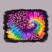 Tie Dye Leopard Glitter Background Vintage Tee | Teevron