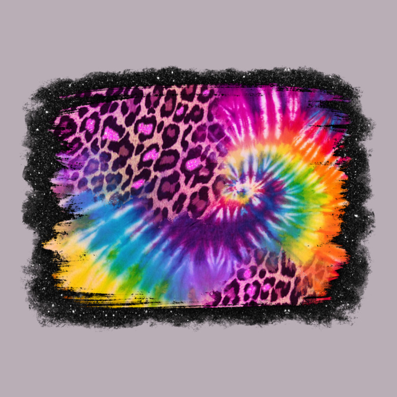 Tie Dye Leopard Glitter Background Vintage Tee by Jasminsmagicworld | Teevron