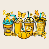 Childhood Cancer Coffee Cups Yellow Ribbon Premium Sweatshirt | Teevron