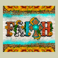 Faith Cross And Sunflower Tumbler Heavy Core Tee | Teevron
