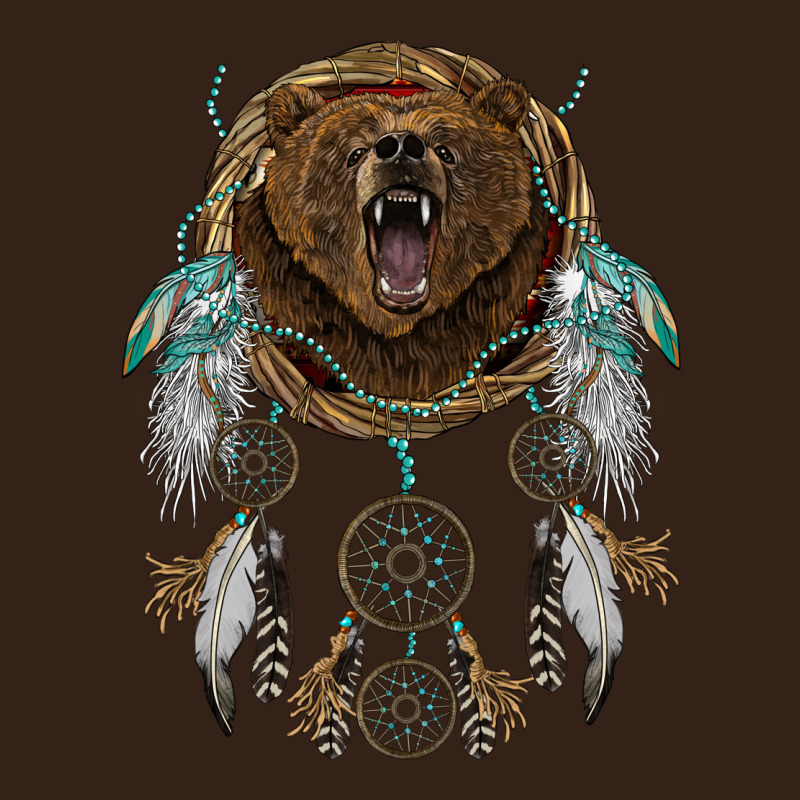 Bear  Native Dreamcatcher Heavy Core Tee by BarkalooDesign | Teevron